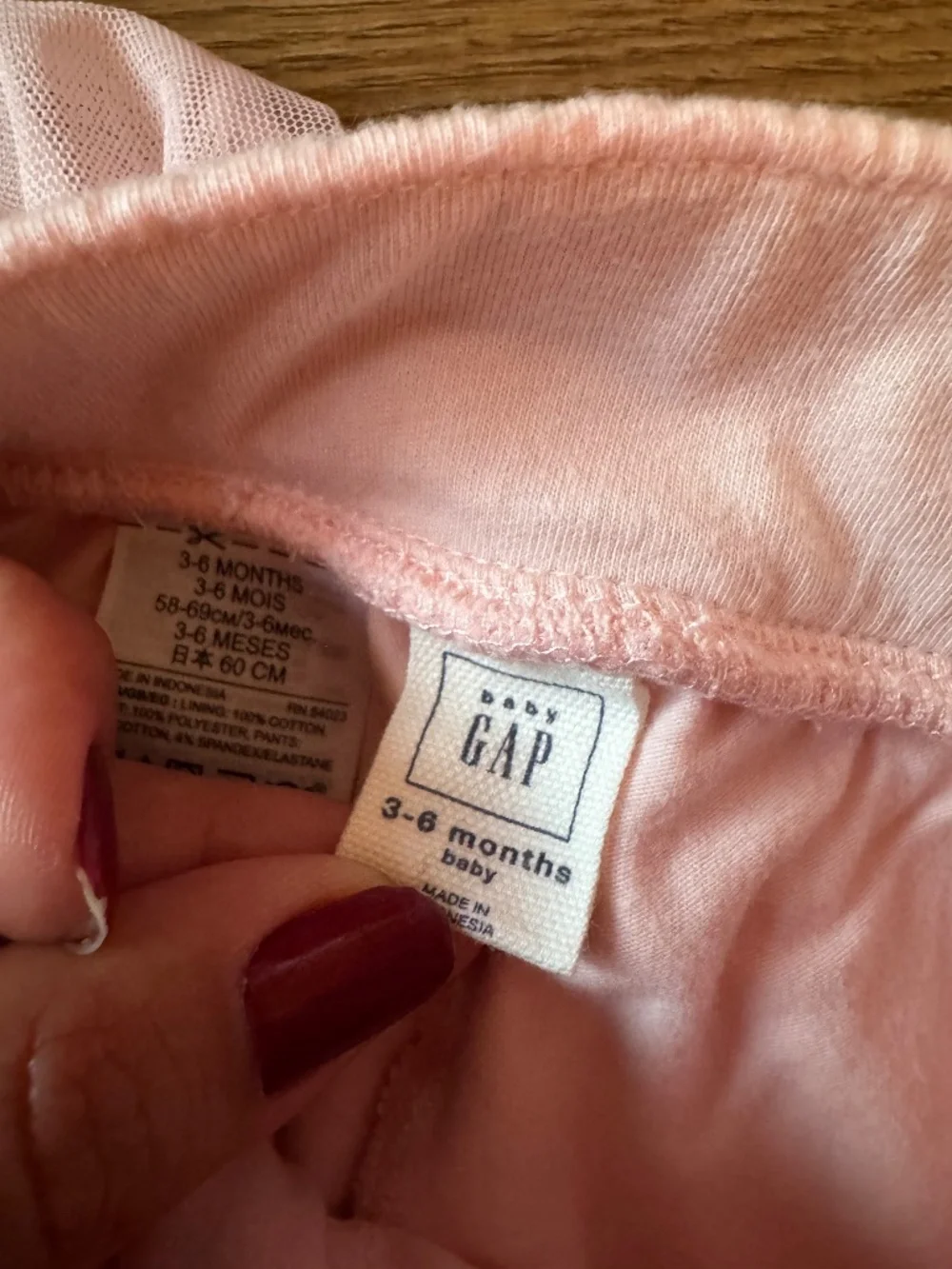 Baby GAP Pink Tulle Skirt Leggings Skort 3-6 Months Ballet Dance Tutu